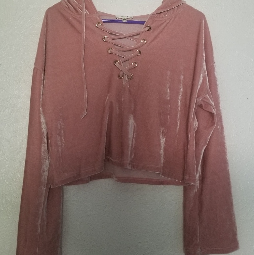 Bell sleeve hoodie